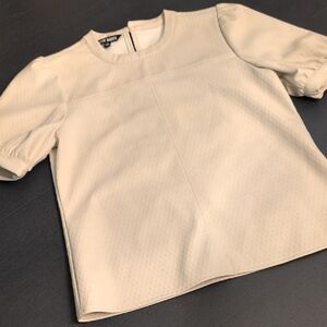 Steve Madden Cream Textured Top